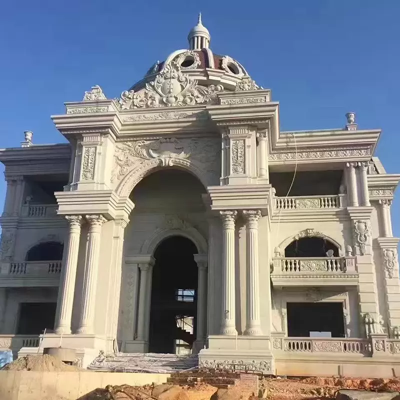 Stone exterior wall decoration case