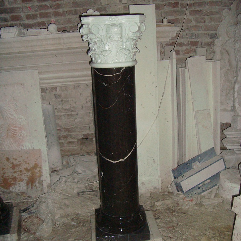 Marble Roman columns, European cylindrical square columns, curved columns, three-dimensional decorative villa design customization