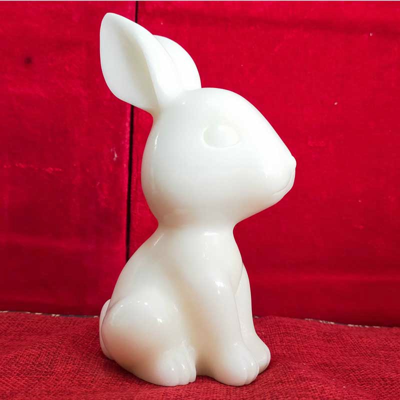 White Jade White Rabbit Ornament Home Gift Accessories - Image 4