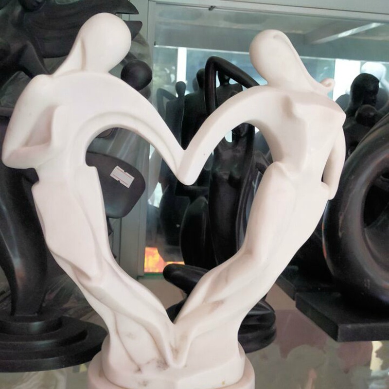 Black and white erotic couple abstract home accessories