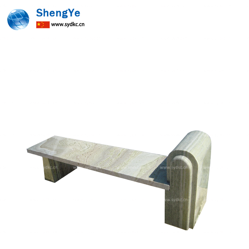 Granite rock outdoor bench, long stone bench, natural stone bench for home use, park villa stone bench, long stone bench - Image 3