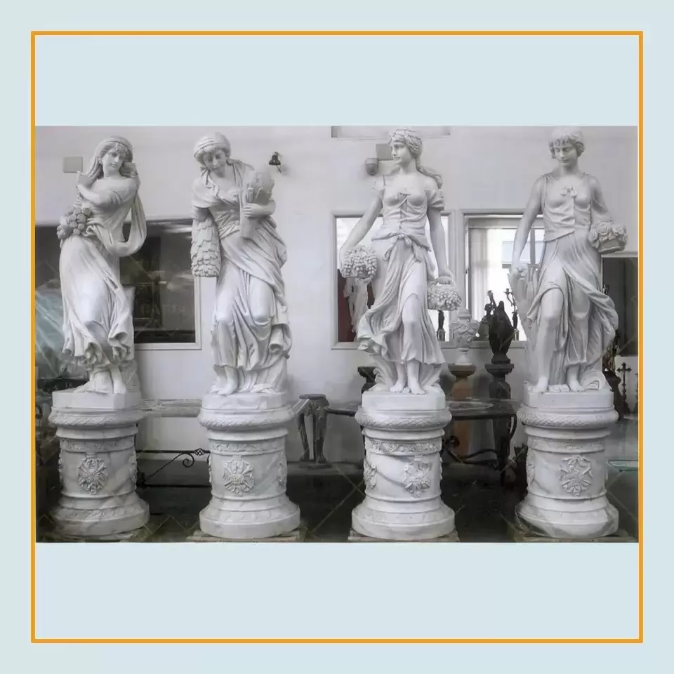 Large scale European style Four Seasons Goddess Sculpture Hotel Real Estate Character Sculpture Garden Square Display