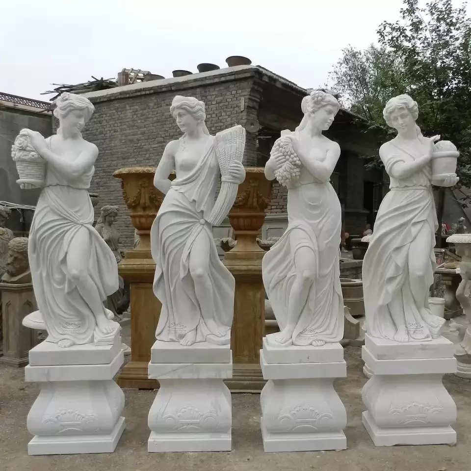 Large scale European style Four Seasons Goddess Sculpture Hotel Real Estate Character Sculpture Garden Square Display - Image 4