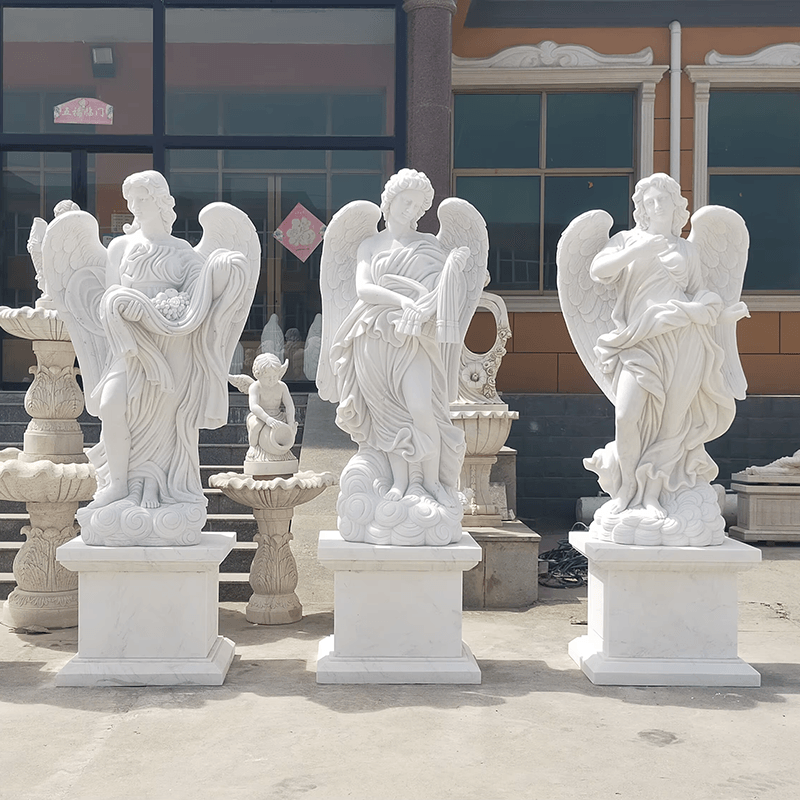 Landscape Garden, Courtyard, Character Sculpture, Decorative Artwork, Outdoor Angel Statue, Large Floor Decoration