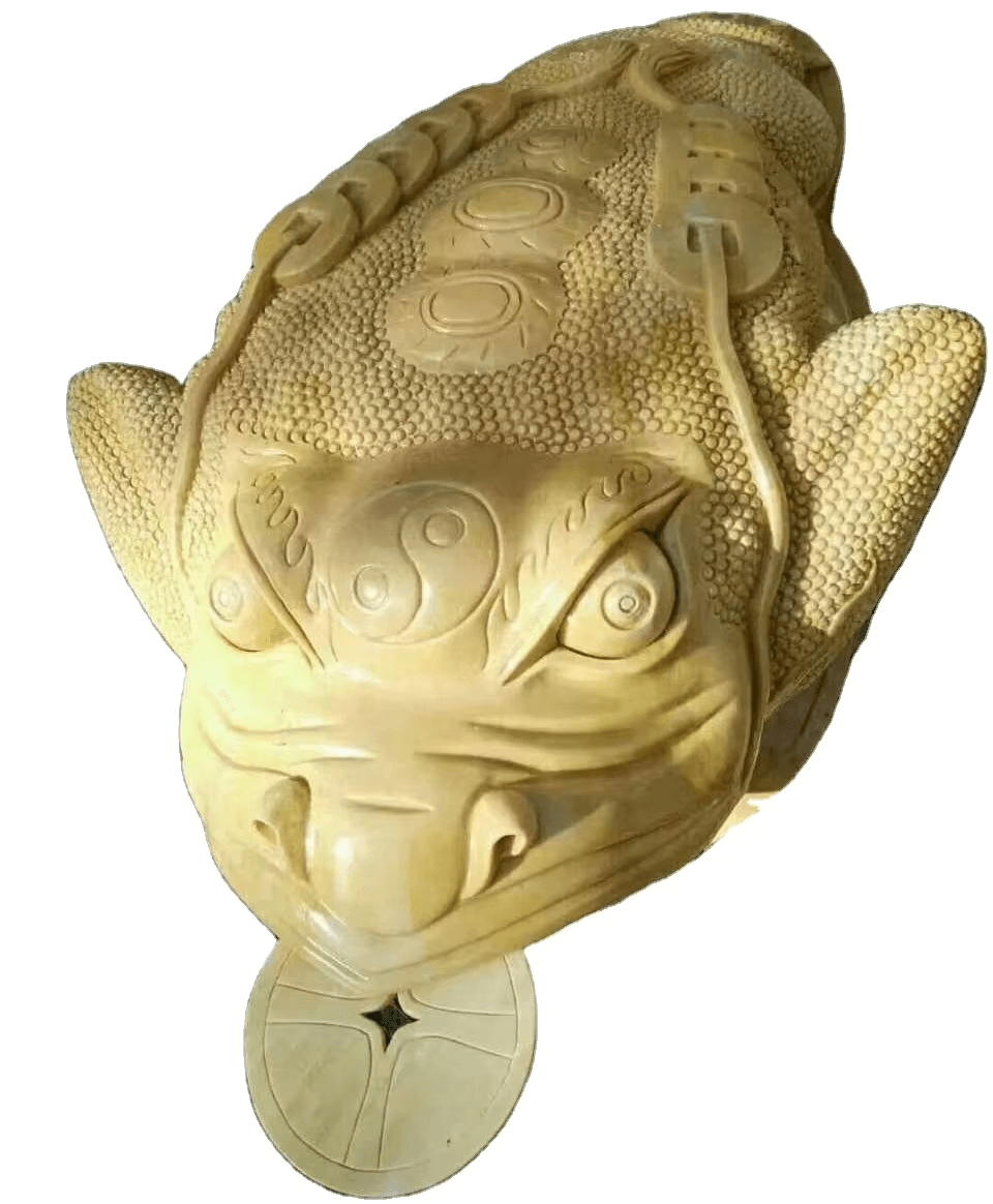 Golden Toad Stone Carving Crafts Decoration Living Room Carving Creative Gift Small Carving - Image 2