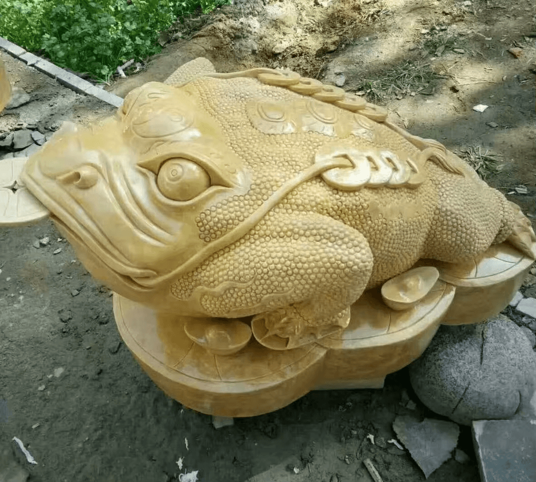 Golden Toad Stone Carving Crafts Decoration Living Room Carving Creative Gift Small Carving - Image 3